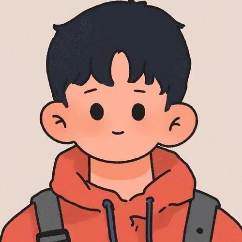 吃瓜人手绘头像男,手绘男生吃瓜头像的趣味解读